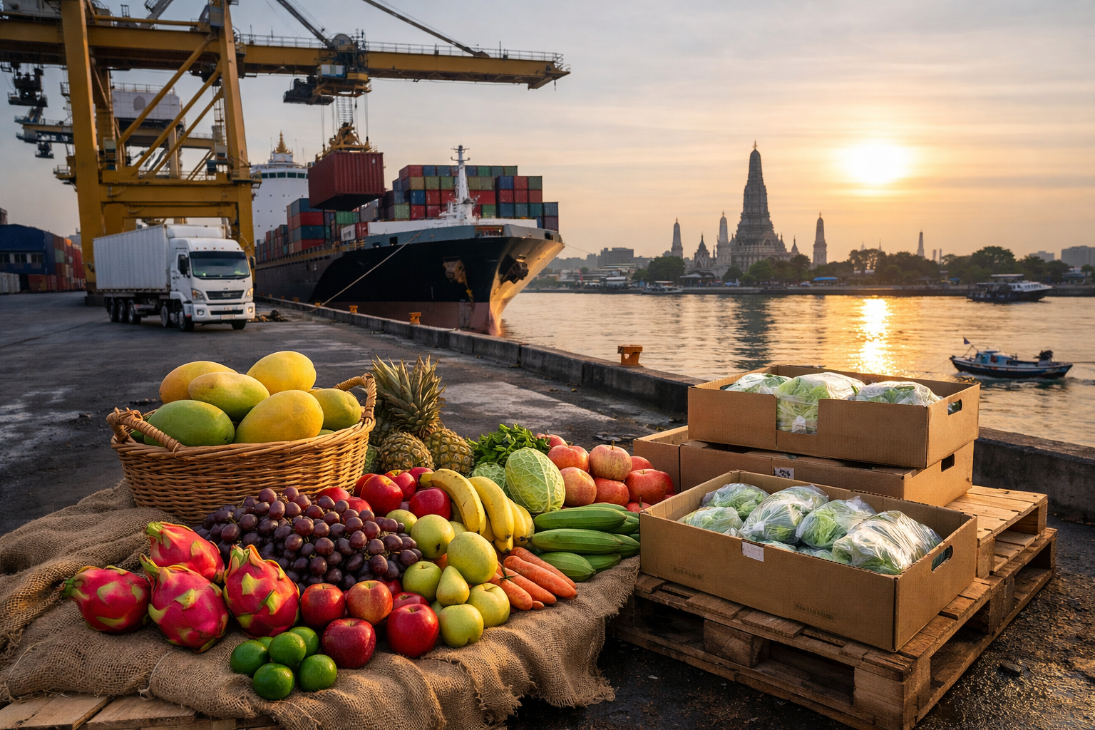 How to Import Fruits & Vegetables from Bangkok, Thailand