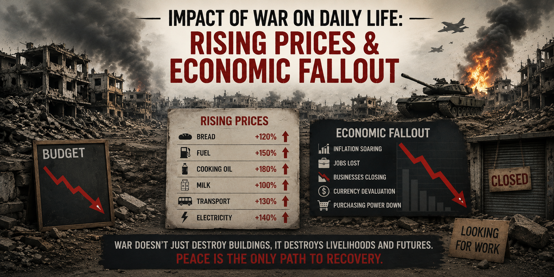 Impact of war on daily life: Rising Prices & Economic Fallout