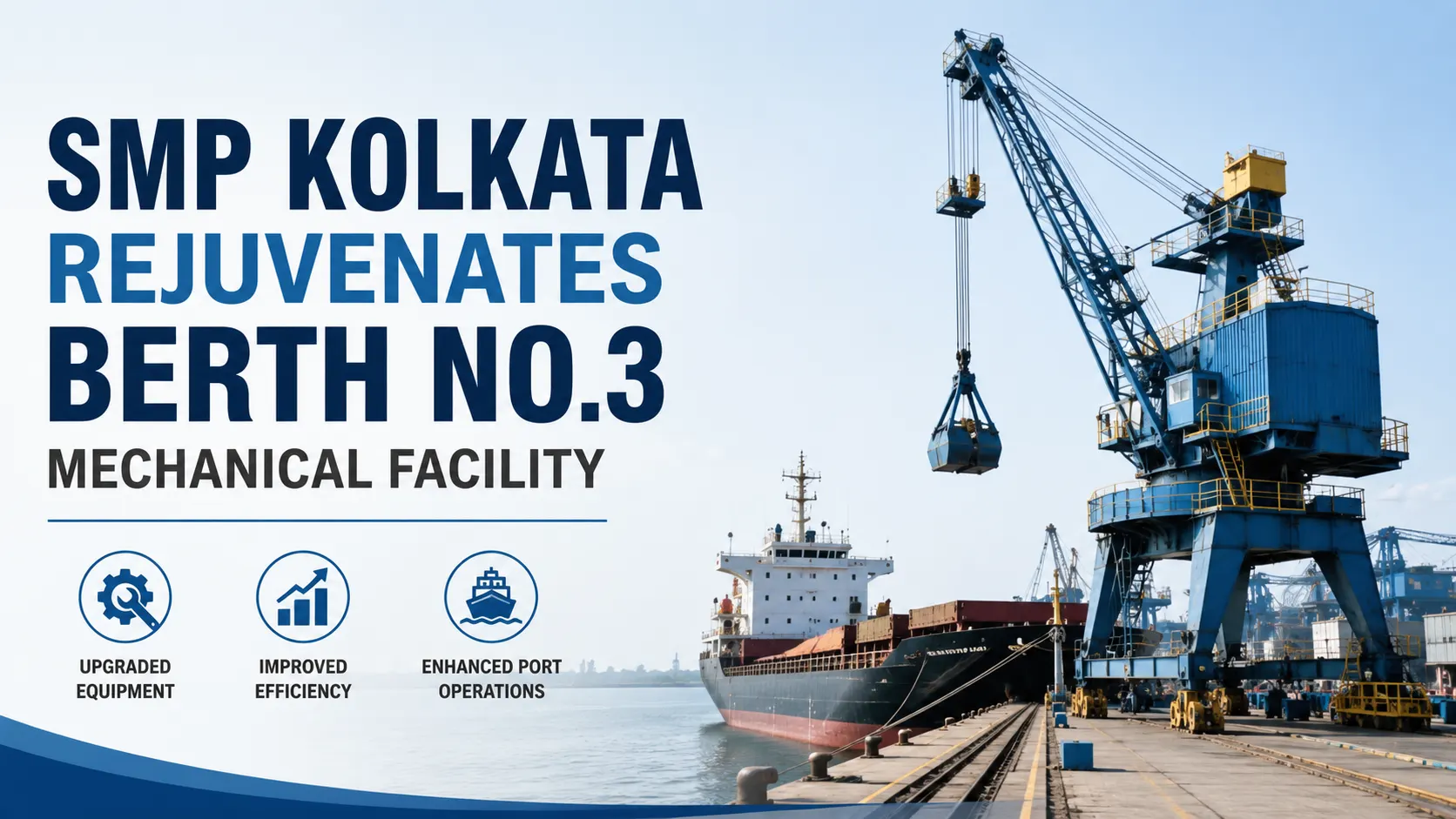 SMP Kolkata Rejuvenates Berth No.3 Mechanical Facility