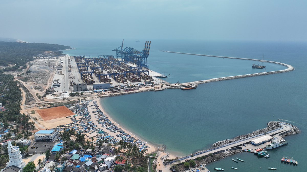 Vizhinjam International Seaport Aerial View