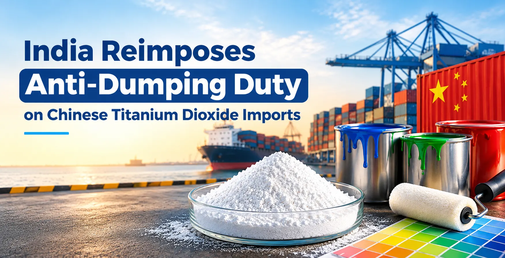 India Reimposes Anti-Dumping Duty on Chinese Titanium Dioxide Imports
