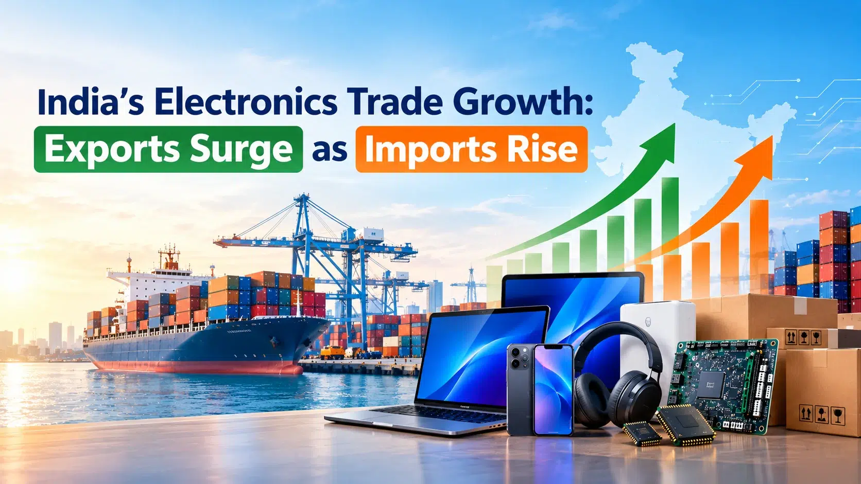 India’s Electronics Trade Growth: Exports Surge as Imports Rise